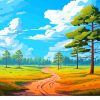 Cannock Chase Landscape Paint By Numbers