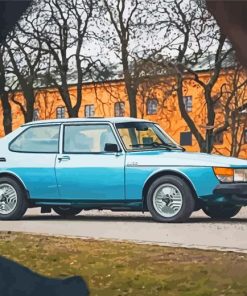 Saab 900 Turbo Car Paint By Numbers