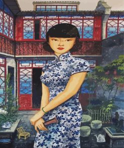 Beautiful Asian Lady Paint By Numbers