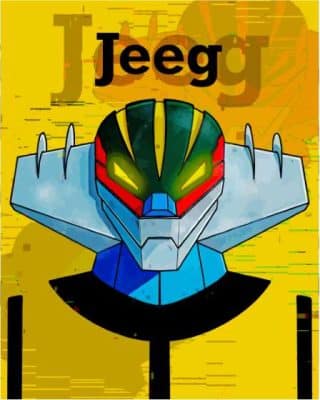 Jeeg Robot Paint By Numbers