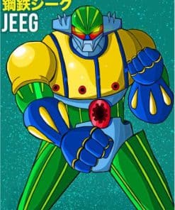 Jeeg Robot Poster Paint By Numbers