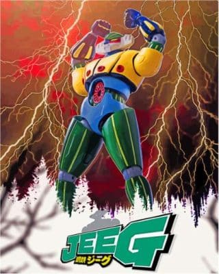 Jeeg Robot Poster Paint By Numbers 