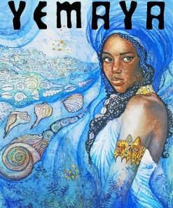 Yemaya Orisha Poster Paint By Numbers