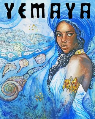 Yemaya Orisha Poster Paint By Numbers