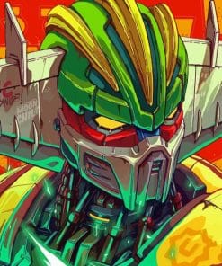 Close Up Jeeg Robot Paint By Numbers