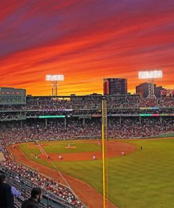Fenway Park Sunset Paint By Numbers