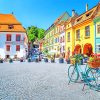 Sighisoara Old Town Paint By Numbers