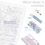 What a paint by numbers kit include
