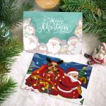 Paint By Number Christmas Card