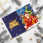 Painting By Numbers Christmas Card
