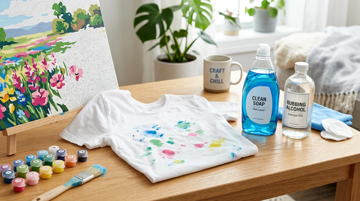 How to Remove Acrylic Paint from Clothes After Paint by Numbers