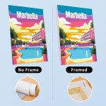 Mini Paint by Numbers Series 'Cities' frames